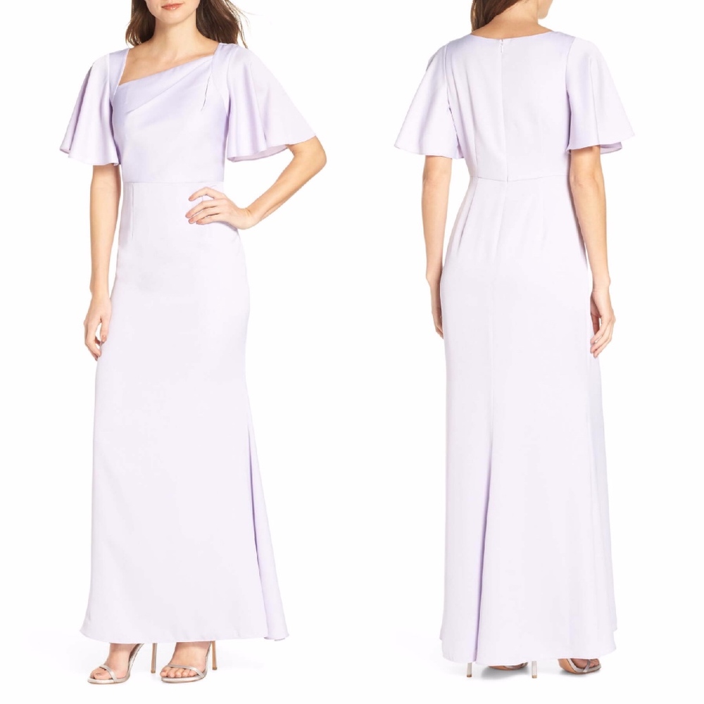 NEW Vince Camuto LILAC Asymmetrical Neckline GOWN